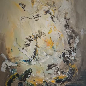 Abstrakte Acryl Gem&auml;lde 2022 MMK