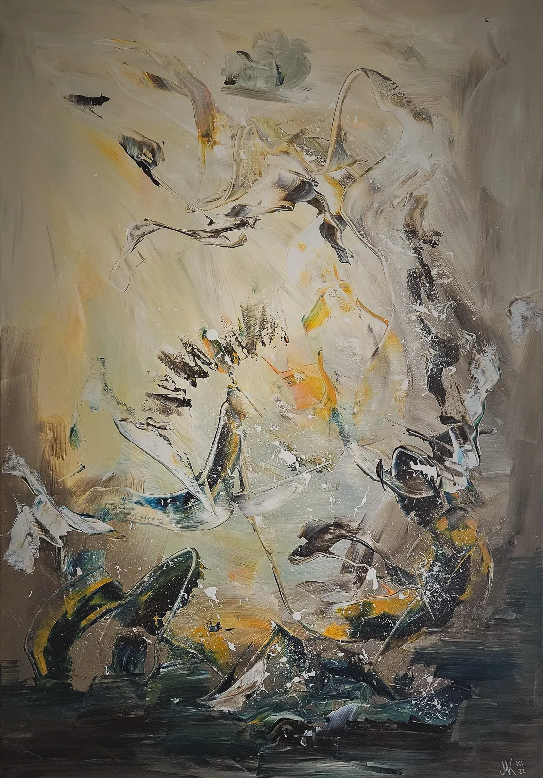 Abstrakte Acryl Gemälde 2022 MMK