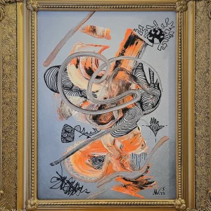 Abstrakte Acryl Gem&auml;lde 2022 MMK