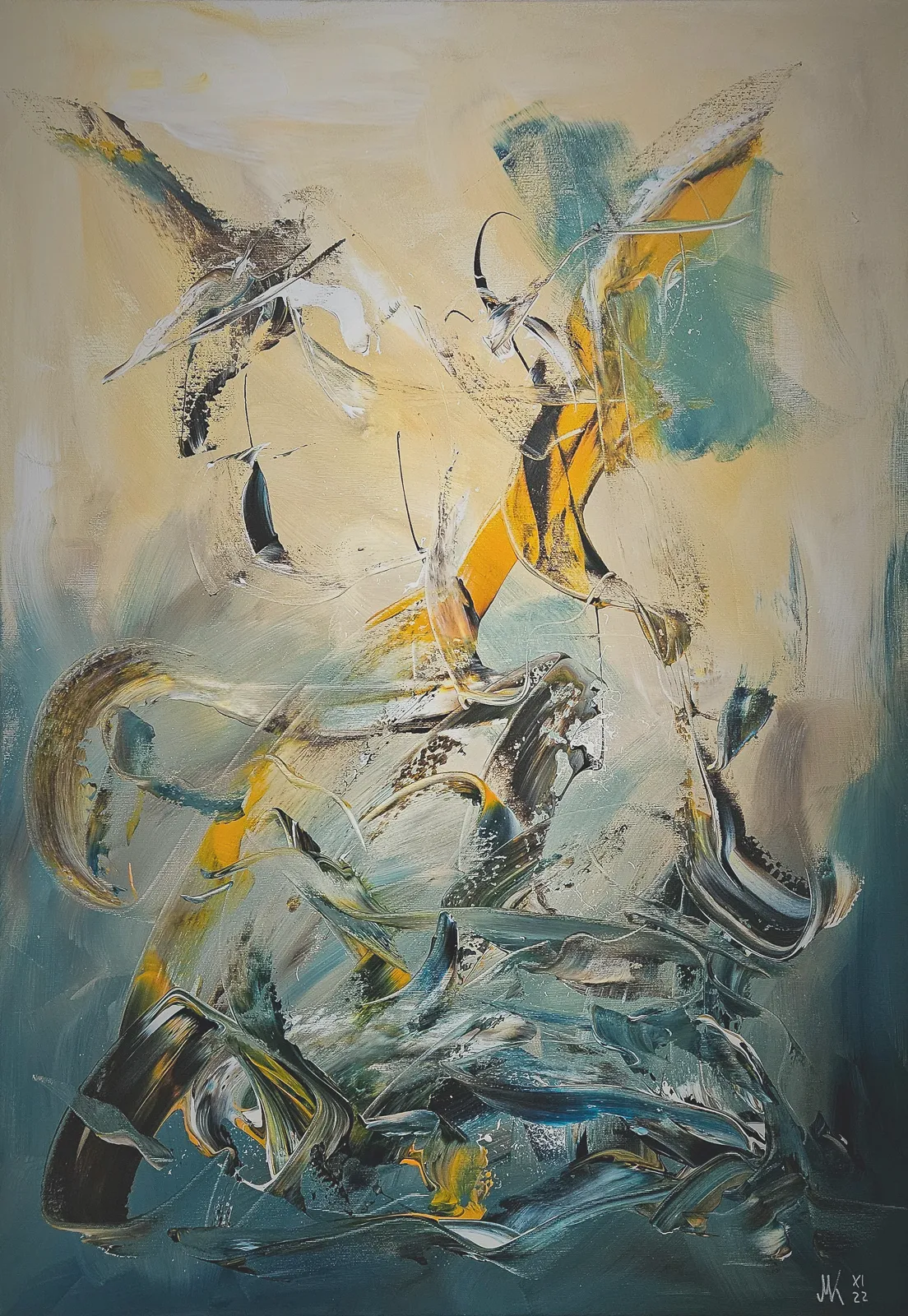 Abstrakte Acryl Gemälde 2022 MMK